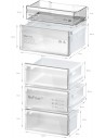 Combi Libre Instalación - BOSCH KGN392XCF, Acero Negro, 2.03 m, No Frost, Eficiencia E