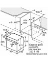 Horno Multifunción - BOSCH HQA514ES3, Inox, Vapor, Aquálisis