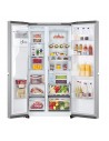 Frigorífico Americano - LG GSLE91MBAB, Acero, Altura 1.79 m, Eficiencia C
