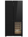 Frigorífico Americano - TEKA RLF 85950 GBK, con Vinoteca, Altura 183 cm, No Frost, Negro
