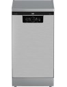 Lavavajillas Libre Instalación -  BEKO BDFS26046XQ, Tercera Bandeja, 45 cm, 10 Cubiertos, Inox