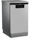 Lavavajillas Libre Instalación -  BEKO BDFS26046XQ, Tercera Bandeja, 45 cm, 10 Cubiertos, Inox