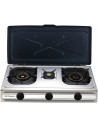 Hornillo de Gas - Orbegozo FO3500, 3 Fuegos, Inox Hornillo de Gas - Orbegozo FO3500, 3 Fuegos, Inox