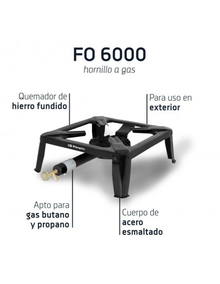 Hornillo de Gas - Orbegozo FO6000,...