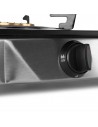Hornillo de Gas - Orbegozo FO2720, 2 Fuegos, Cristal Templado, Inox