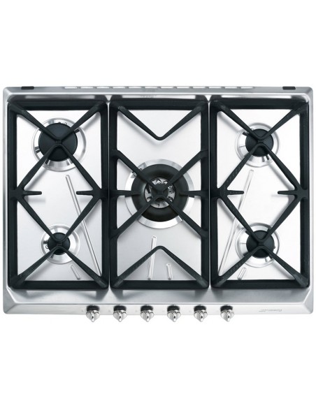 Placa Gas - Smeg SRV576GH5, 5 Zonas,...