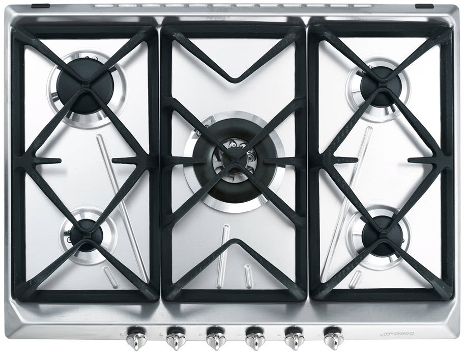 Smeg – Placa gas Smeg 5 quemadores – SRV576GH5.