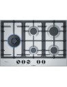 Placa Gas - Bosch PCS7A5B90, 5 Zonas, 75 cm, Acero Inoxidable, Sin Marco