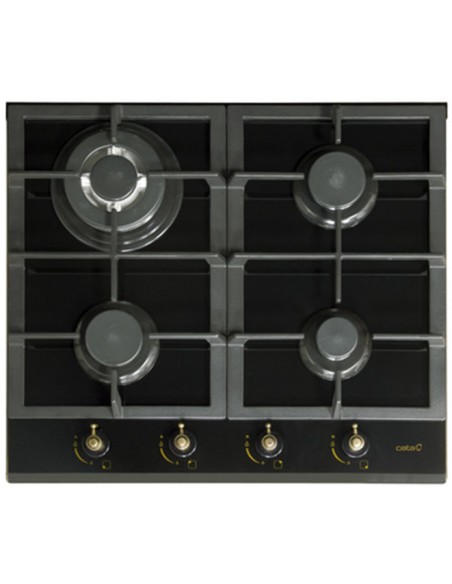 Placa Gas - Cata RCI631BK Negro, 4 zonas