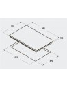 Placa Gas - Cata RCI631BK Negro, 4 zonas