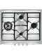 Placa Gas - Smeg SR264XGH2, 4 Zonas, 60 cm, Negro, Sin Marco