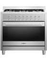 Cocina Gas - Vitrokitchen ST9060IB, 90 cm, Butano, Acero Inoxidable