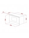 Microondas Integrable - TEKA MS 6220 BIS L, Inox, 22L, Grill