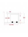 Microondas Integrable - TEKA MB 6200 BI, Blanco, 20L