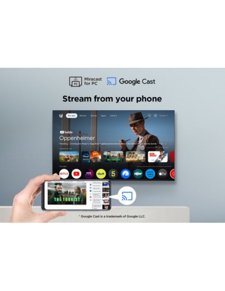 TV QLED - TCL 43P7K, 43", 4K UHD,...