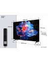 TV LED - TCL 55P6K, 55", 4K, Google TV, Game Accelerator