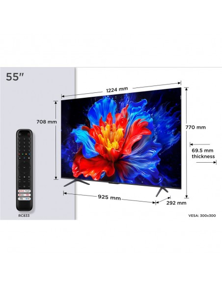 TV QLED - TCL 55P8K, 55", 4K UHD,...