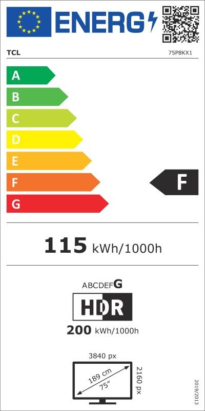 Etiqueta de Eficiencia Energética - 75P8K