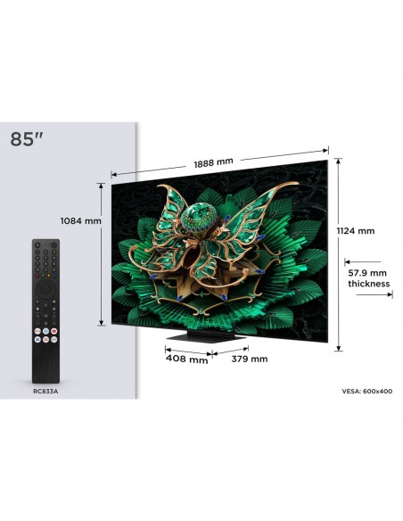TV MiniLED - TCL 85C7K, 4K UHD,...