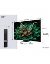 TV MiniLED - TCL 85C7K, 4K UHD, Google TV, Bang & Olufsen