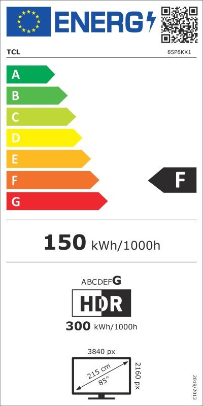 Etiqueta de Eficiencia Energética - 85P8K