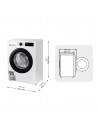 Lavadora Libre Instalación - SAMSUNG WW90DG5G34AEEC, Blanco, 9 kg, Inteligencia Artificial, Eficiencia A-10%