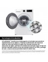Lavadora Libre Instalación - SAMSUNG WW90DG5G34AEEC, Blanco, 9 kg, Inteligencia Artificial, Eficiencia A-10%