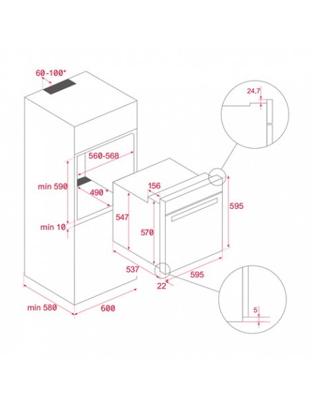 Horno Multifunción - TEKA HSB 6250 P,...