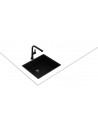 Fregadero Bajo Encimera - TEKA TopLine RS15 50.40, Negro, 1 Cubeta