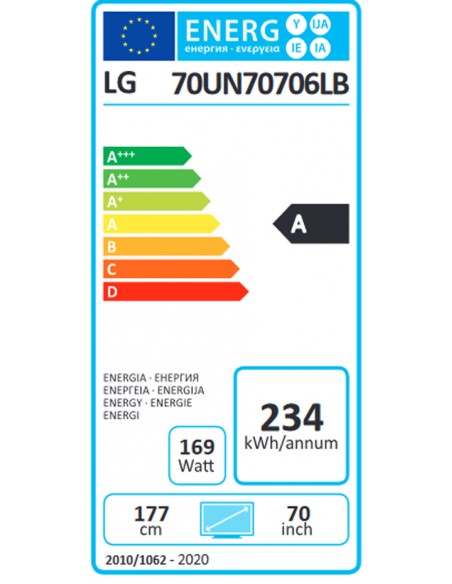TV LED - LG 70UN70706, 70 pulgadas,...