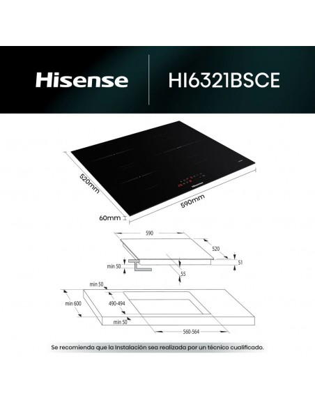 Placa Inducción - HISENSE HI6321BSCE,... Placa Inducción - HISENSE HI6321BSCE,...
