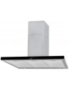 Campana Decorativa - MEPAMSA SILUETA, 90 cm, Cristal Negro, Inox