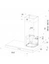 Campana Decorativa - MEPAMSA STILO 90 SX, Inox, 90 cm