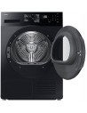 Secadora Carga Frontal - SAMSUNG DV90DG52A0ABEC, Bomba de Calor, 9 Kg, Negro, Eficiencia C