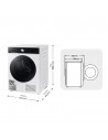 Secadora Bomba de Calor - SAMSUNG DV90DB7845GEU3, 9 kg, Blanco, Eficiencia A