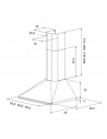 Campana Decorativa - MEPAMSA Perla H 60, Inox, 620 m³/h