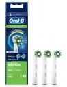Cabezal de Cepillo de Dientes Eléctrico - Oral-B EB50RB-3 Cross Action, Tres unidades, Blanco