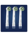 Cabezal de Cepillo de Dientes Eléctrico - Oral-B EB50RB-3 Cross Action, Tres unidades, Blanco