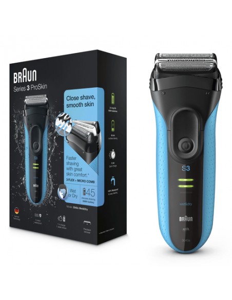 Afeitadora - BRAUN 3040 Wet&Dry,Serie...