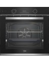Horno Multifunción -  Beko BBIS13300XPE, 60 cm, Pirólisis, Vapor, Aeroperfect, Negro