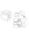 Horno Multifunción -  Beko BBIS13300XPE, 60 cm, Pirólisis, Vapor, Aeroperfect, Negro