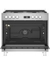 Cocina Gas - Beko GM 15321 DX NS, 5 Fuegos, Inox, Gas Butano