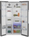 Frigorífico Americano - Beko GN1603140XBN, NeoFrost Dual Cooling, Harvestfresh, 1.79 metros, Inox