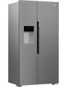 Frigorífico Americano -  Beko GN162341XBN, NeoFrost Dual Cooling, Harvestfresh, Dispensador Agua-Hielo, 1.79 m, Inox