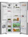 Frigorífico Americano -  Beko GN162341XBN, NeoFrost Dual Cooling, Harvestfresh, Dispensador Agua-Hielo, 1.79 m, Inox