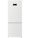 Combi Libre Instalación - Beko RCNE560E60ZGWHN, No-Frost, WiFi, Harvestfresh, 1.92 x 0.70 m, Cristal Blanco