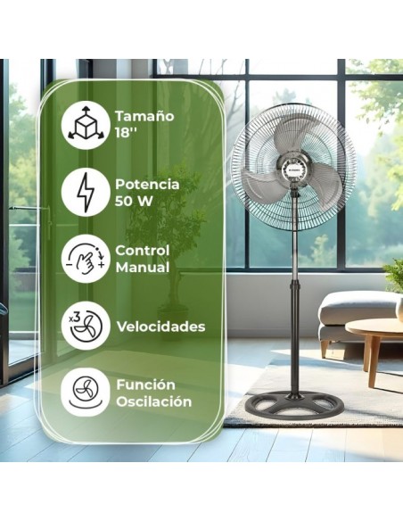 Ventilador Pie - ASPES AVP501800OVN,...
