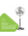 Ventilador Pie - ASPES AVP501800OVN, Negro, 50W