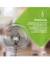 Ventilador Pie - ASPES AVP501800OVN, Negro, 50W