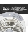 Ventilador Pie - ASPES AVS351200, Blanco, 35W